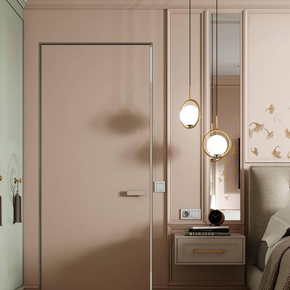 Milora: Lampada a sospensione in vetro e metallo con silhouette slanciata – per interni moderni