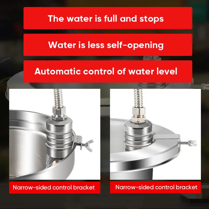 Valvola galleggiante mini in acciaio inox – Controllo automatico del livello dell&