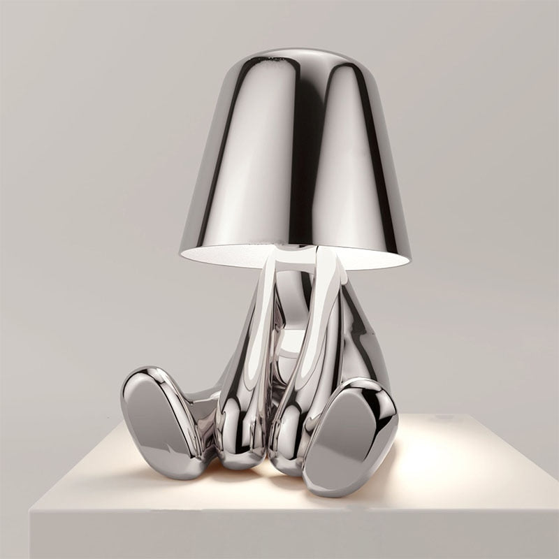 MisterLume: Lampada da Tavolo Moderna a Batteria – Illuminazione LED Ricaricabile per la Casa