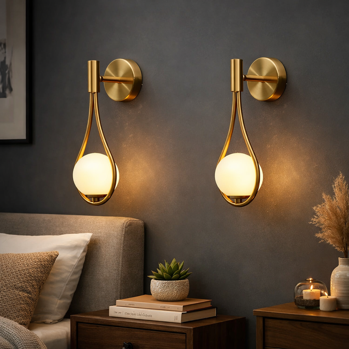 Lampada da parete nordica moderna
