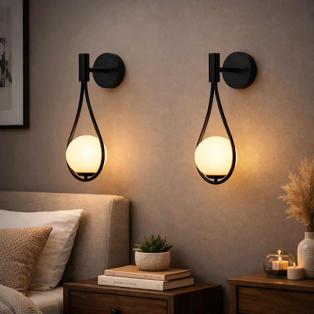 Lampada da parete nordica moderna