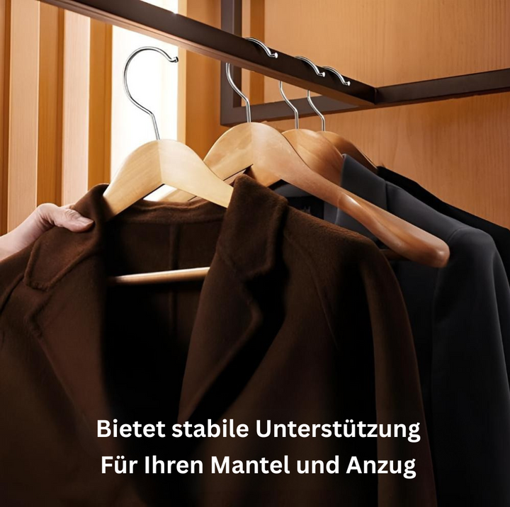 ModusAkzent: Grucce in legno – eleganti, stabili e versatili per abiti, camicie e cappotti