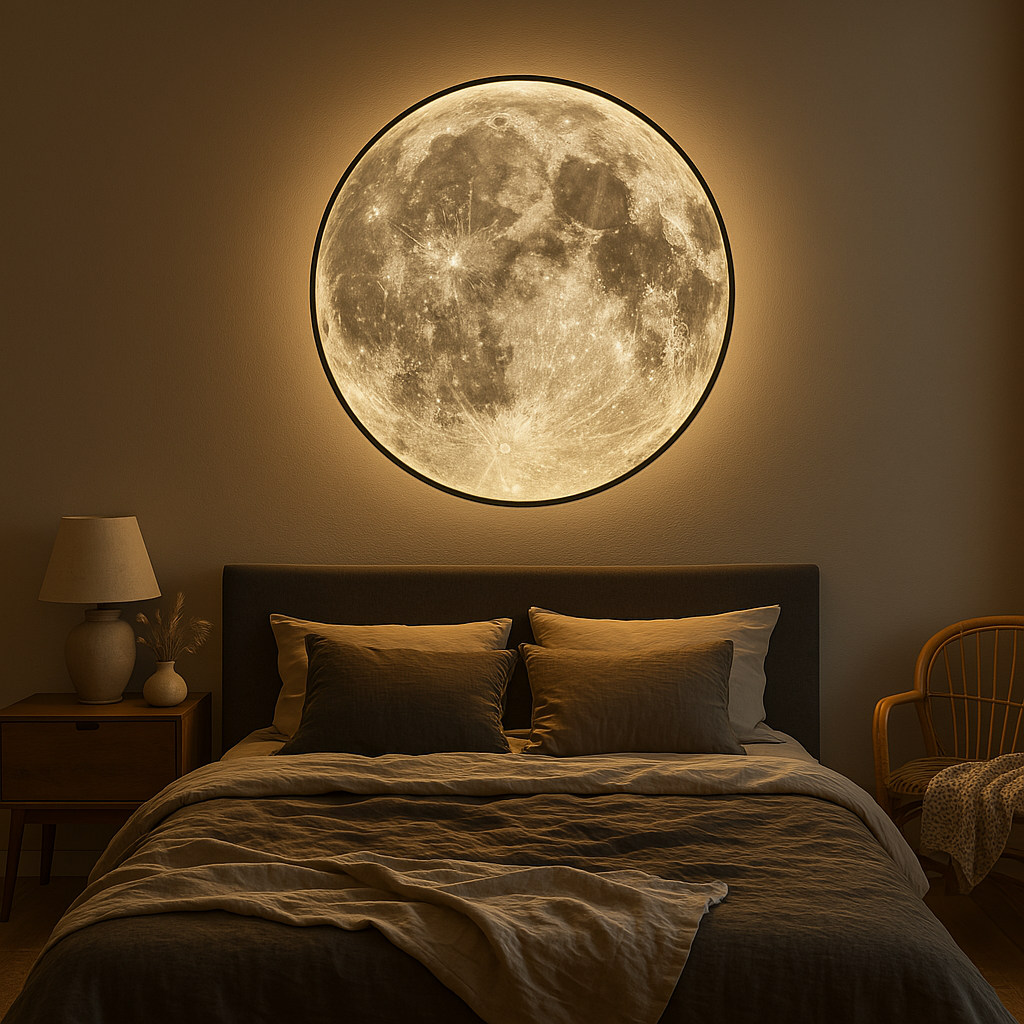Moonara: Applique LED Luna – luce da parete decorativa e di design