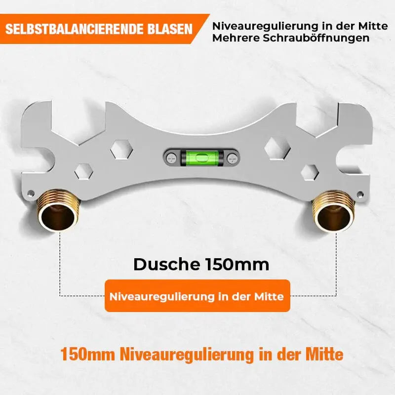 Chiave angolare multifunzionale | Acciaio inossidabile | Per dadi di rubinetto e spazi ristretti | Design antiscivolo