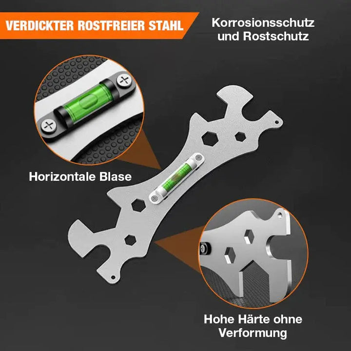 Chiave angolare multifunzionale | Acciaio inossidabile | Per dadi di rubinetto e spazi ristretti | Design antiscivolo