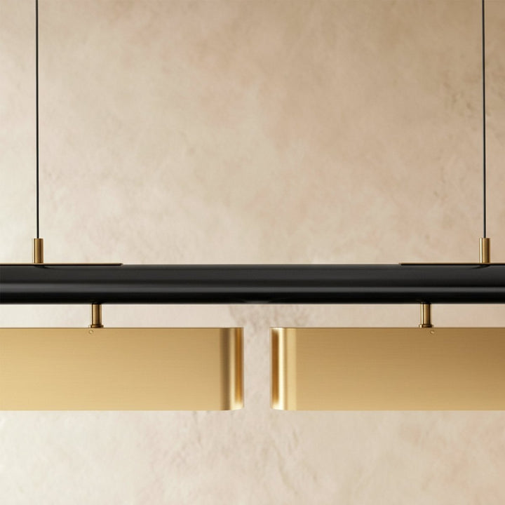 MuniraLux: Lampadario moderno a LED nero opaco con diffusore in opale – per sala da pranzo e soggiorno