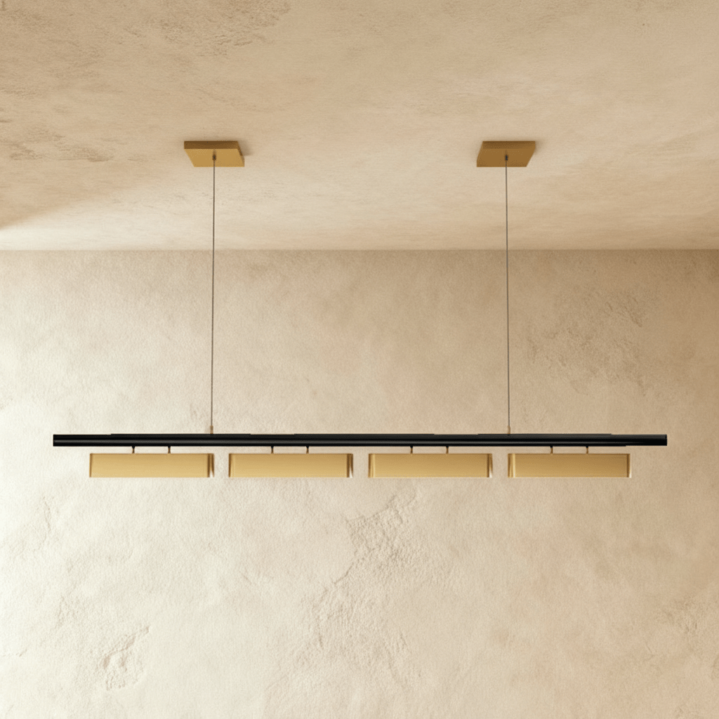 MuniraLux: Lampadario moderno a LED nero opaco con diffusore in opale – per sala da pranzo e soggiorno