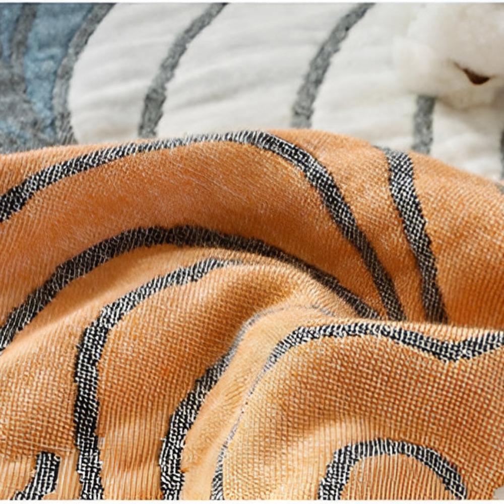 MuschelTraum: Coperte in cotone dallo stile elegante a motivo scallop con una lussuosa sensazione di cotone – per divano e soggiorno