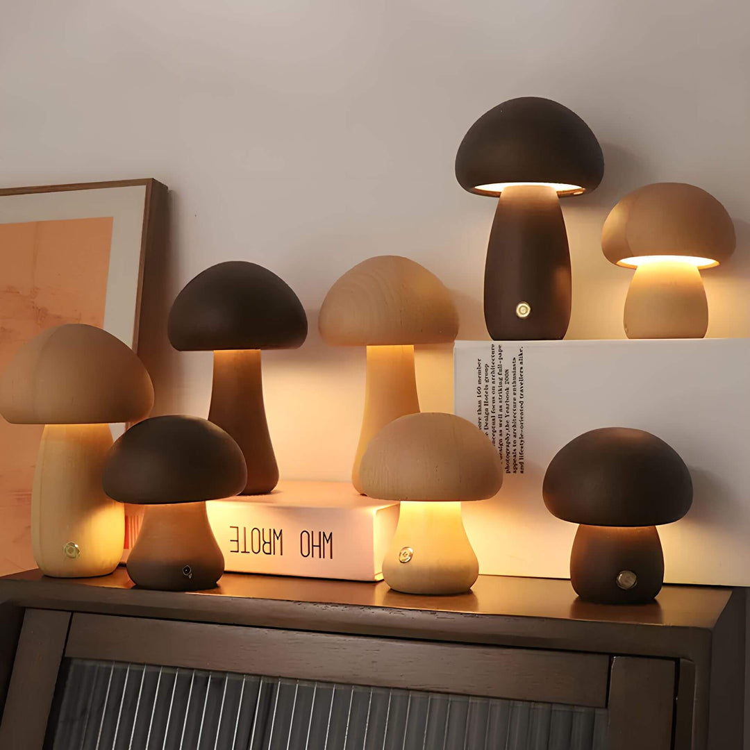 Mushglow: Lampada da tavolo senza fili
