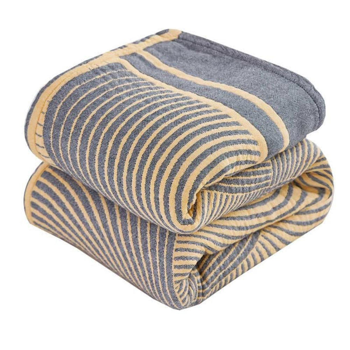 MuslinEleganz: Coperta in cotone reversibile in mussola a 4 strati – per camera da letto e soggiorno