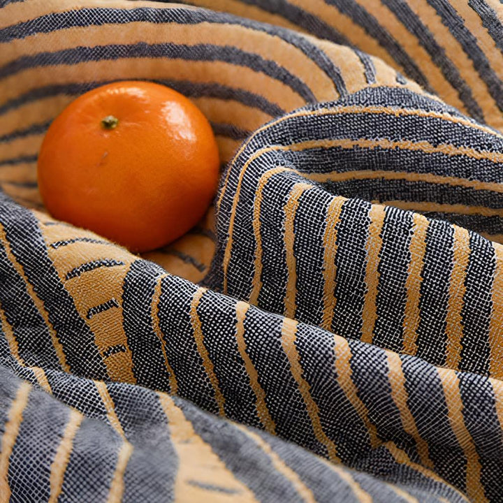 MuslinEleganz: Coperta in cotone reversibile in mussola a 4 strati – per camera da letto e soggiorno