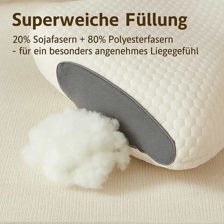 NackenRuhe: Cuscino da letto ortopedico – Memory Foam e supporto ergonomico per una postura sana durante il sonno