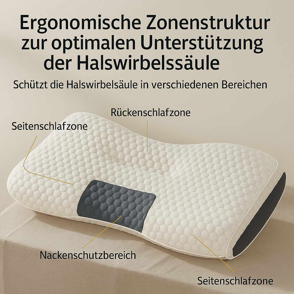 NackenRuhe: Cuscino da letto ortopedico – Memory Foam e supporto ergonomico per una postura sana durante il sonno