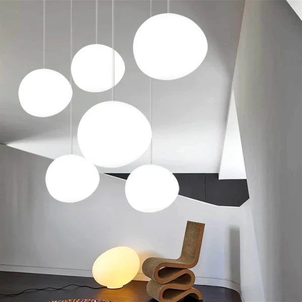 NadoLicht: Lampada a sospensione in vetro minimalista – Lampada moderna per sala da pranzo e soggiorno