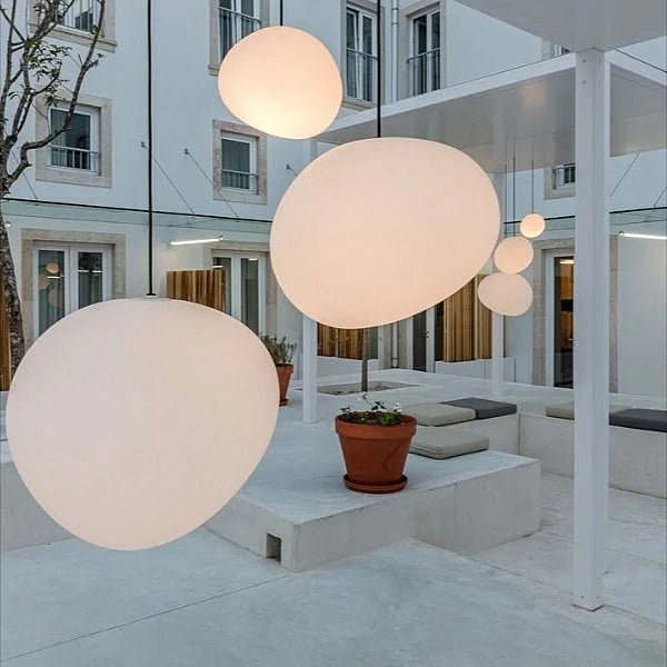 NadoLicht: Lampada a sospensione in vetro minimalista – Lampada moderna per sala da pranzo e soggiorno