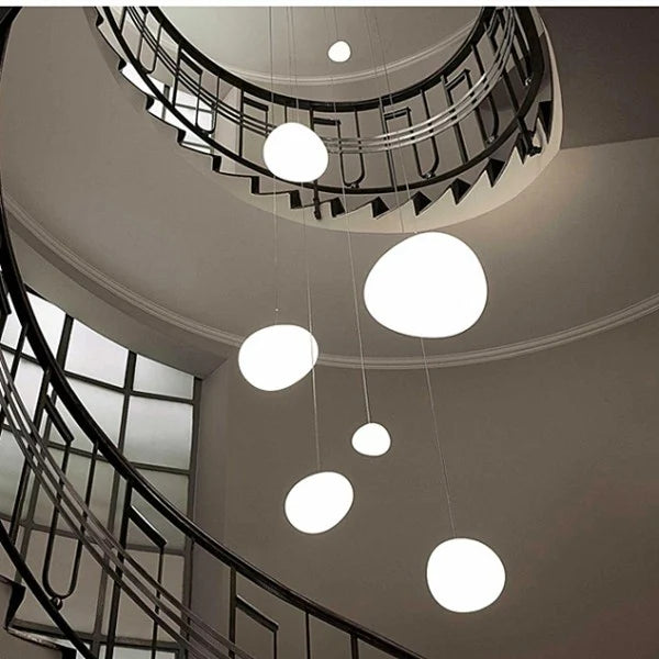 NadoLicht: Lampada a sospensione in vetro minimalista – Lampada moderna per sala da pranzo e soggiorno