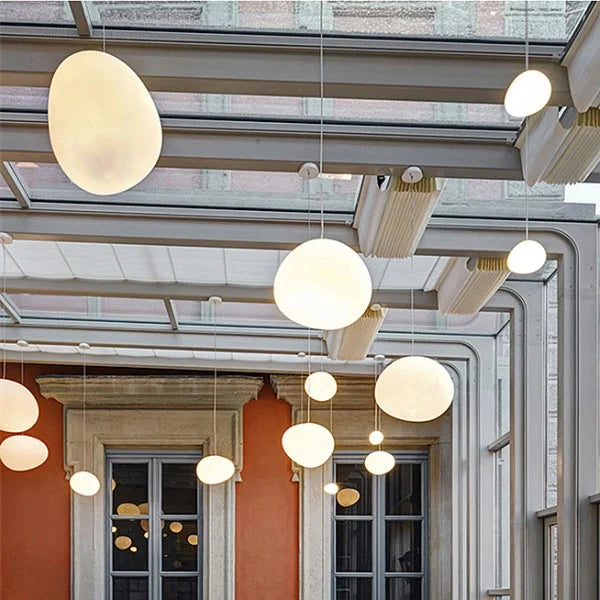 NadoLicht: Lampada a sospensione in vetro minimalista – Lampada moderna per sala da pranzo e soggiorno