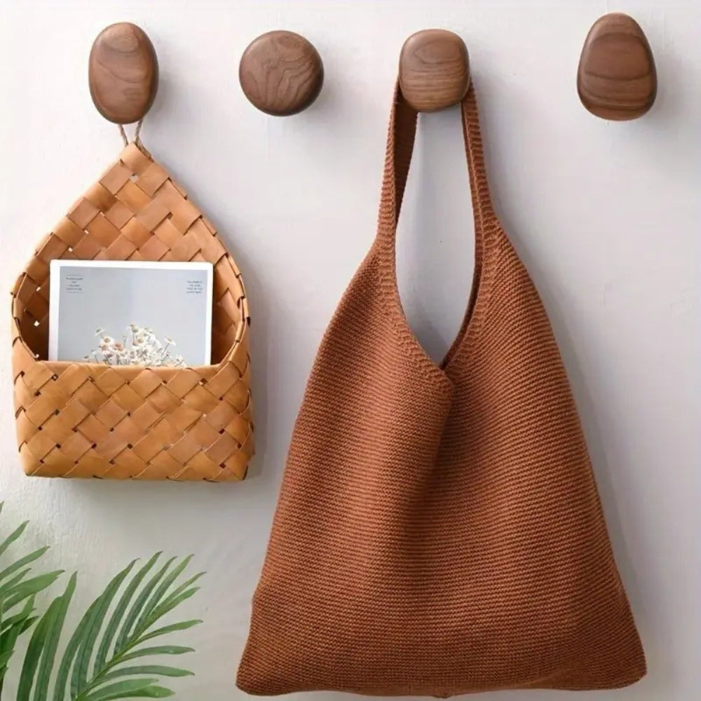 NaturAkzent: Ganci per abiti in look ciottolo – minimalisti, durevoli e stilosi per corridoio e soggiorno