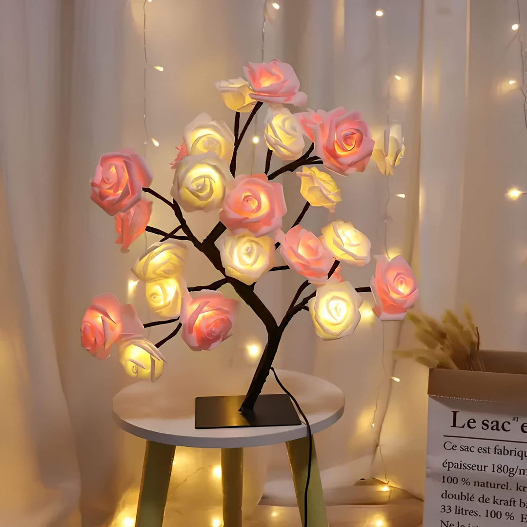 NaturGlanz: Incantevole Lampada da Tavolo a Forma di Albero – Luce LED Calda per Soggiorno e Camera da Letto