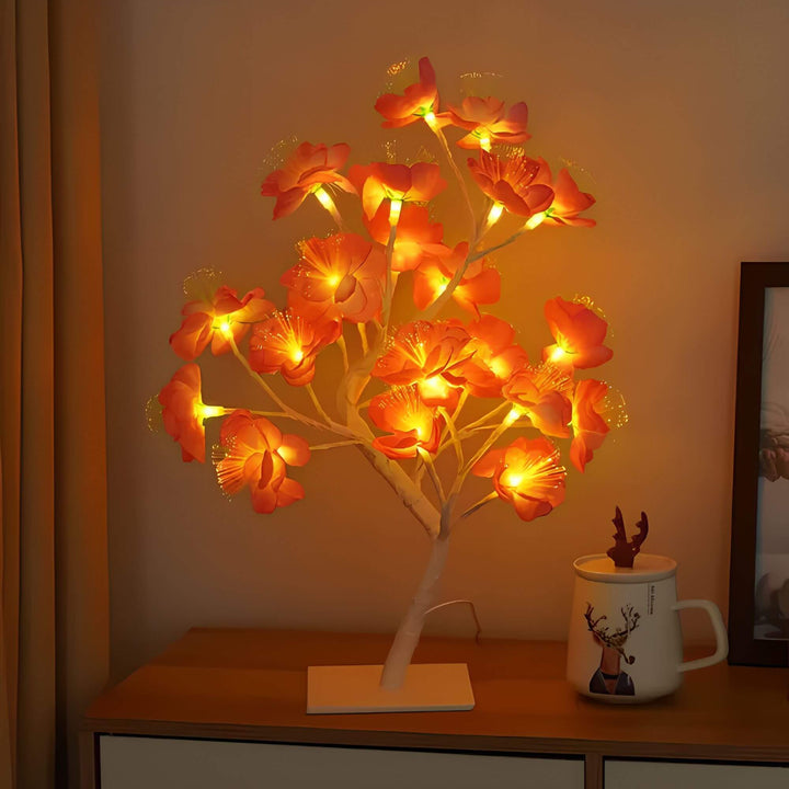 NaturGlanz: Incantevole Lampada da Tavolo a Forma di Albero – Luce LED Calda per Soggiorno e Camera da Letto