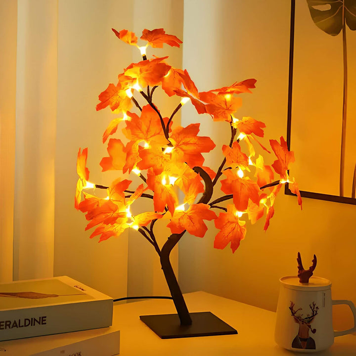 NaturGlanz: Incantevole Lampada da Tavolo a Forma di Albero – Luce LED Calda per Soggiorno e Camera da Letto