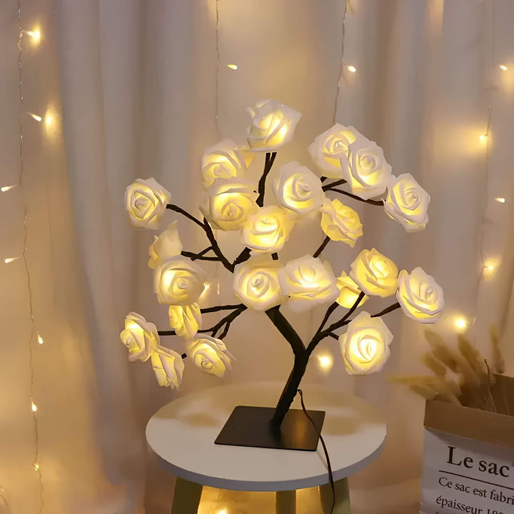 NaturGlanz: Incantevole Lampada da Tavolo a Forma di Albero – Luce LED Calda per Soggiorno e Camera da Letto