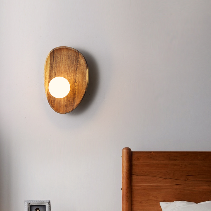 NaturGlanz: Applique in legno – Luce calda per soggiorno e camera da letto