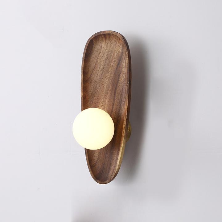 NaturGlanz: Applique in legno – Luce calda per soggiorno e camera da letto