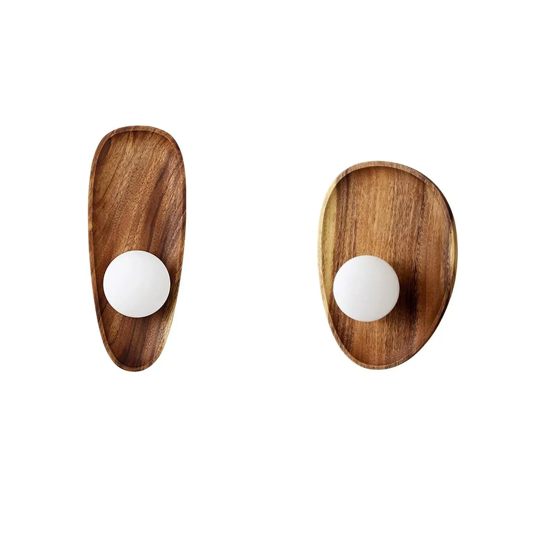 NaturGlanz: Applique in legno – Luce calda per soggiorno e camera da letto