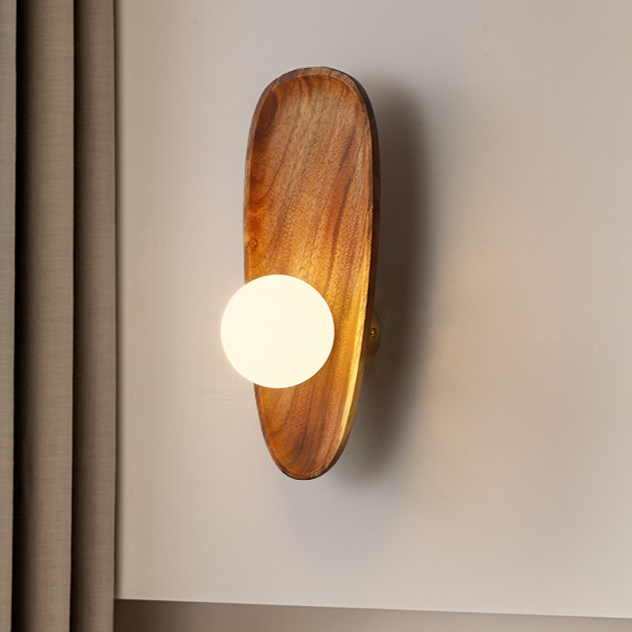 NaturGlanz: Applique in legno – Luce calda per soggiorno e camera da letto