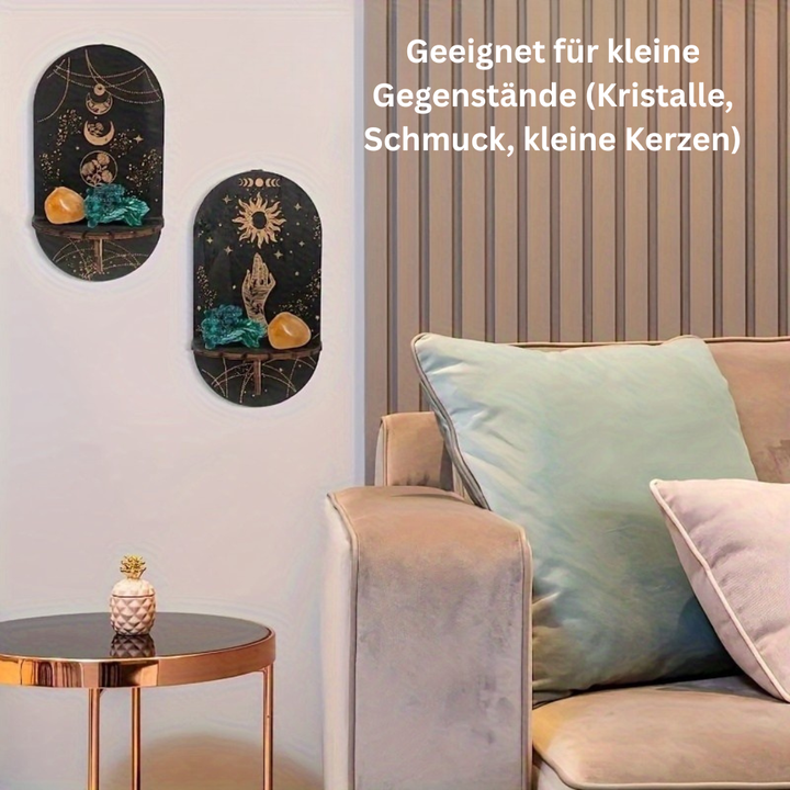 NaturKristall: Mensole in legno – robuste, decorative e versatili in stile Boho per piante e decorazioni