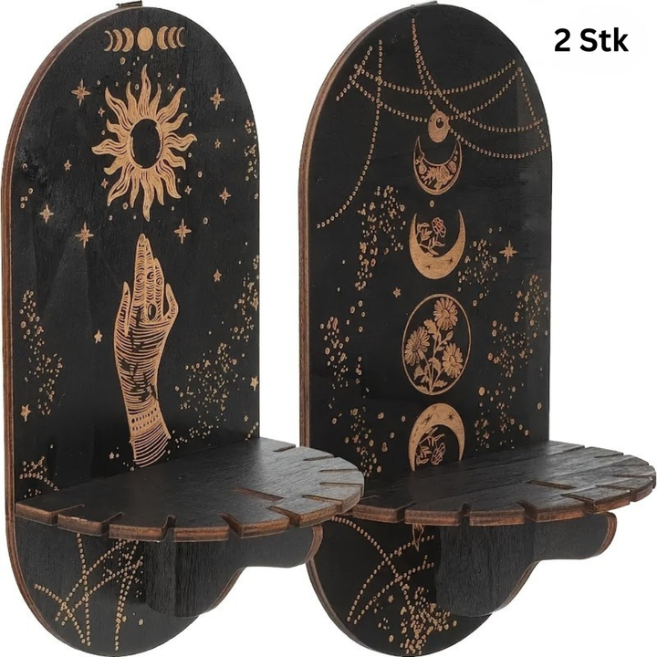 NaturKristall: Mensole in legno – robuste, decorative e versatili in stile Boho per piante e decorazioni