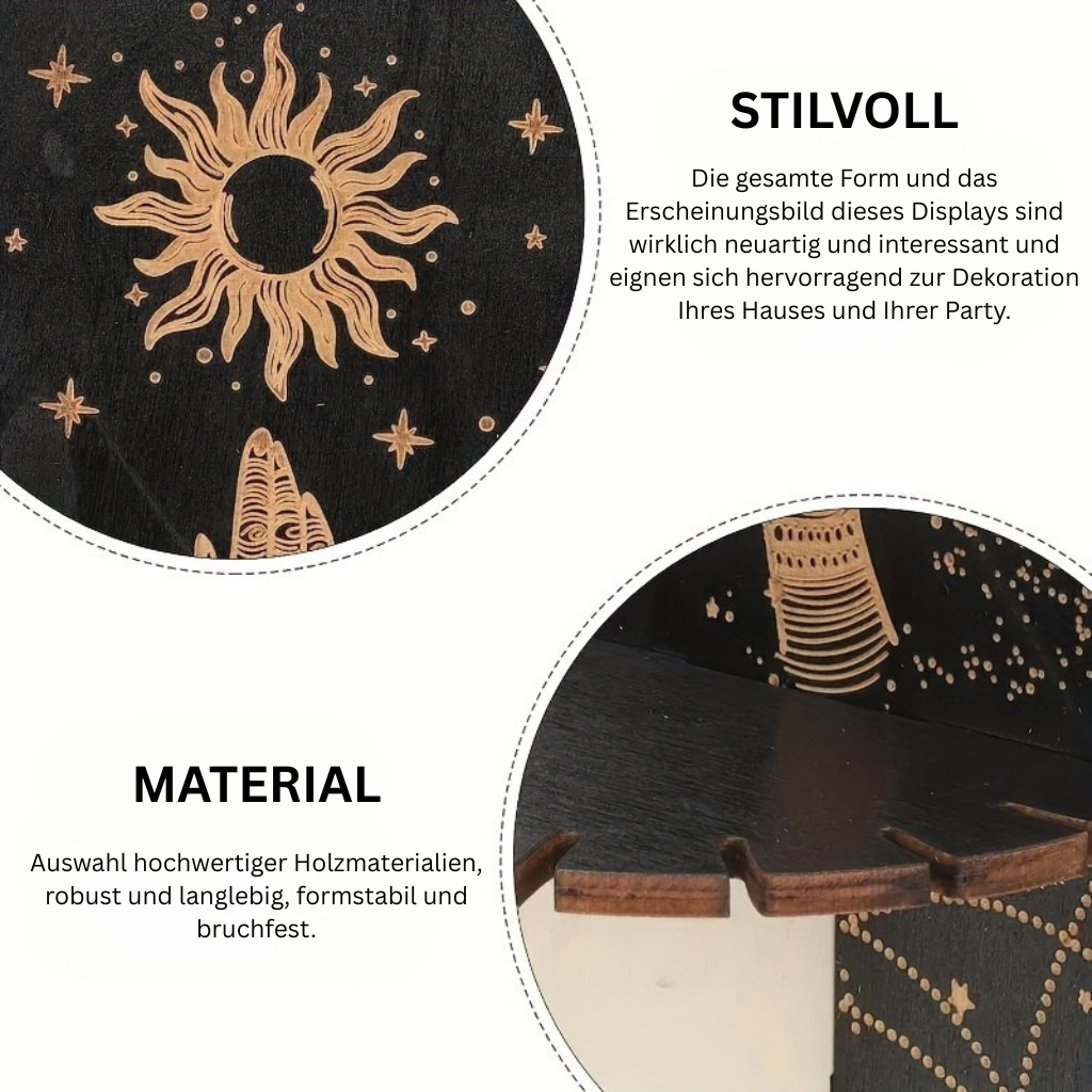 NaturKristall: Mensole in legno – robuste, decorative e versatili in stile Boho per piante e decorazioni