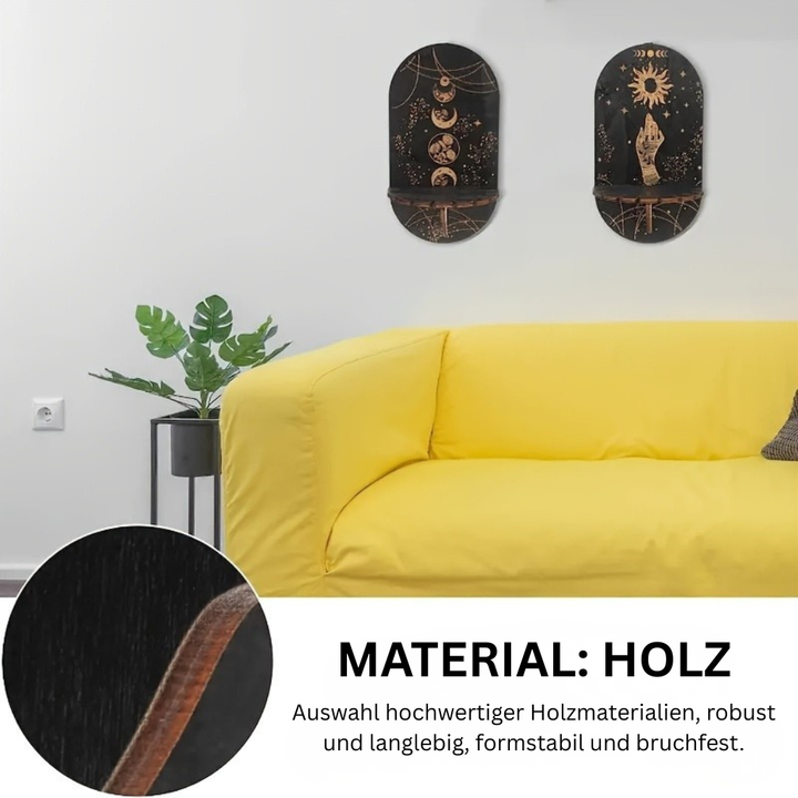 NaturKristall: Mensole in legno – robuste, decorative e versatili in stile Boho per piante e decorazioni