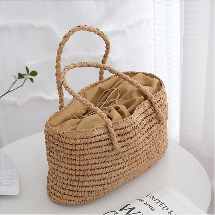 NaturStil: Borsa di paglia – fatta a mano, durevole e decorativa per l&