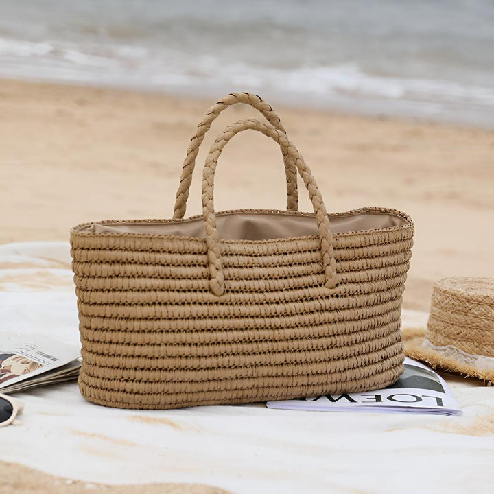 NaturStil: Borsa di paglia – fatta a mano, durevole e decorativa per l&