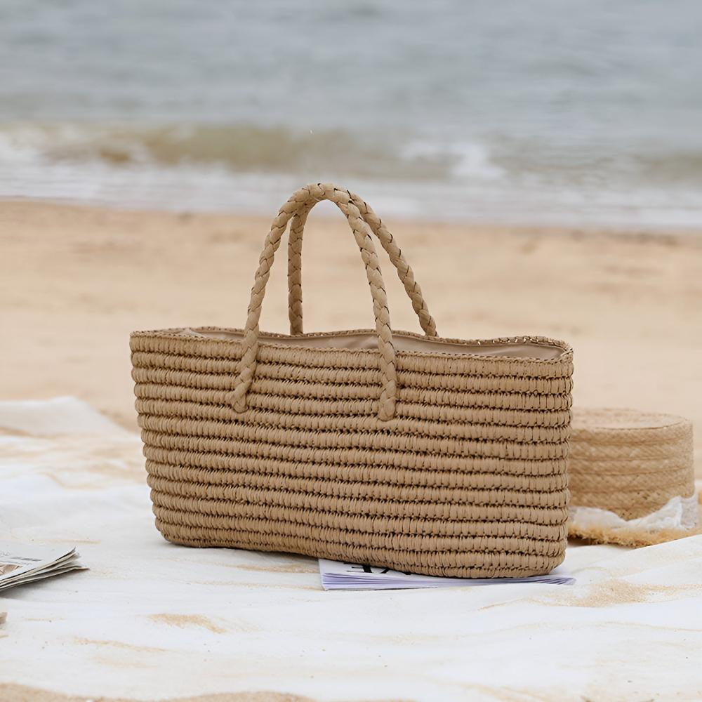 NaturStil: Borsa di paglia – fatta a mano, durevole e decorativa per l&