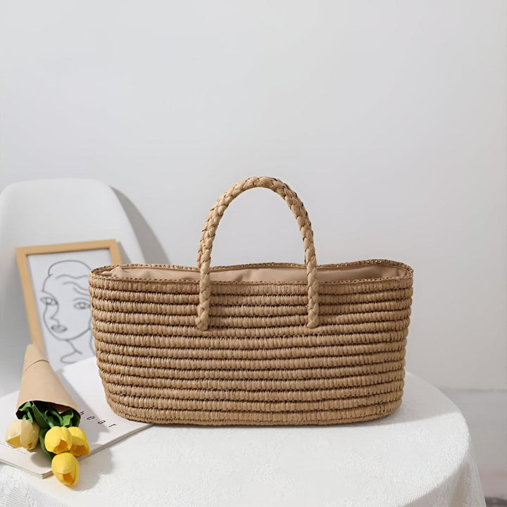 NaturStil: Borsa di paglia – fatta a mano, durevole e decorativa per l&