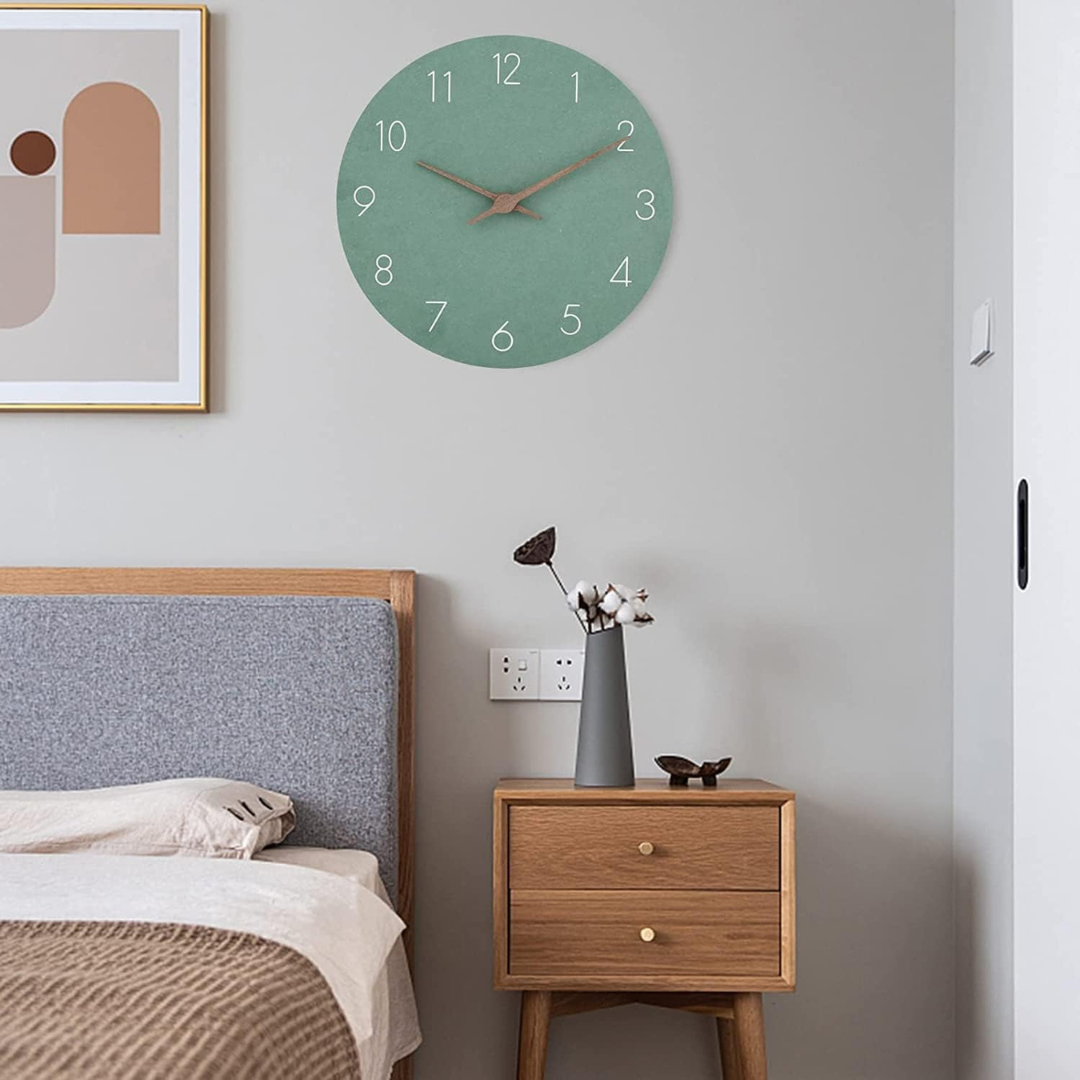 NaturTakt: Orologio da parete in legno elegante e silenzioso – per camera da letto e ufficio