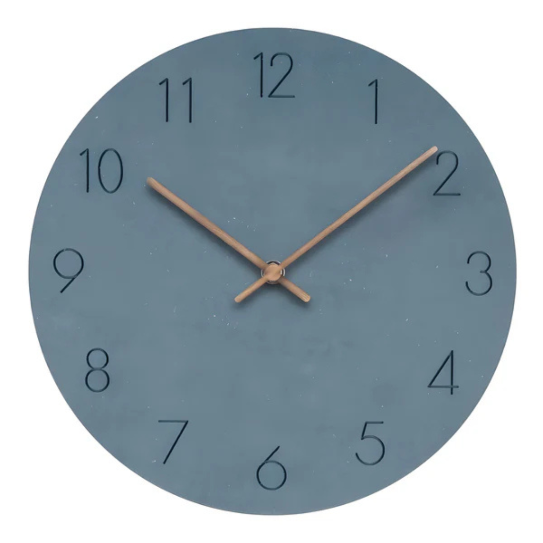 NaturTakt: Orologio da parete in legno elegante e silenzioso – per camera da letto e ufficio