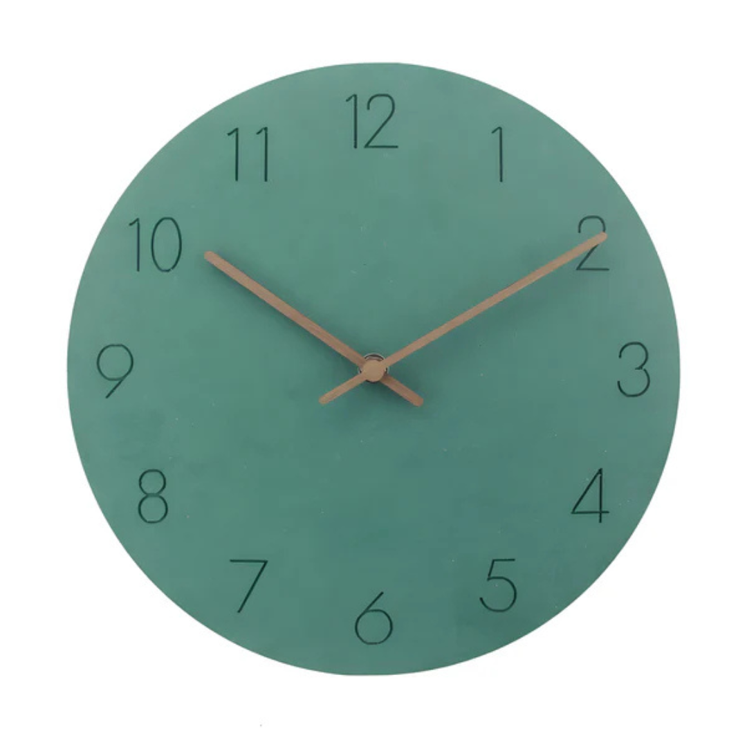 NaturTakt: Orologio da parete in legno elegante e silenzioso – per camera da letto e ufficio