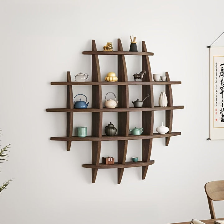 NatürlicheAsche: Mensola da parete in legno – classica, decorativa e sospesa con finitura in legno di frassino per camera da letto e corridoio