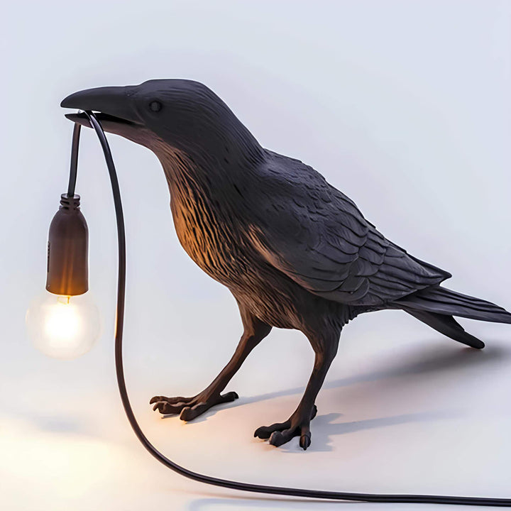 NoirAvi: Applique LED a forma di corvo – Oggetto luminoso decorativo per soggiorno e camera da letto