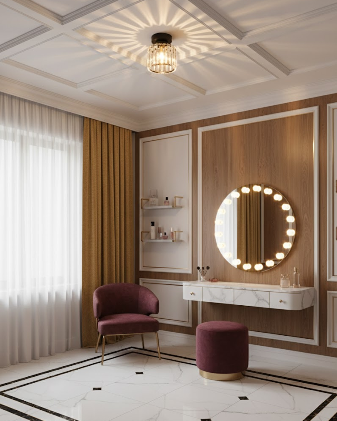 NoireLuxe: Lampada da soffitto moderna nera con paralume in vetro sfaccettato e luce bianca calda – per sala da pranzo e corridoio