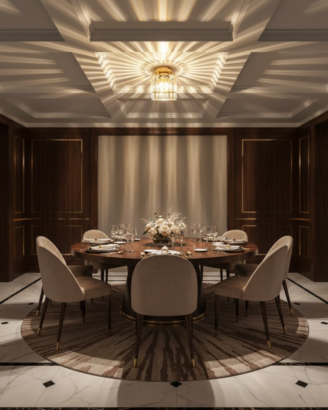 NoireLuxe: Lampada da soffitto moderna nera con paralume in vetro sfaccettato e luce bianca calda – per sala da pranzo e corridoio