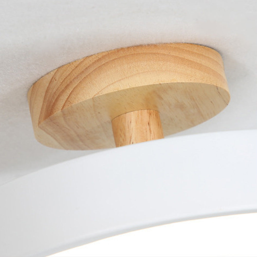 NordAcorn: Lampada da soffitto in legno in stile scandinavo – Moderna lampada a soffitto a LED per corridoio e camera da letto