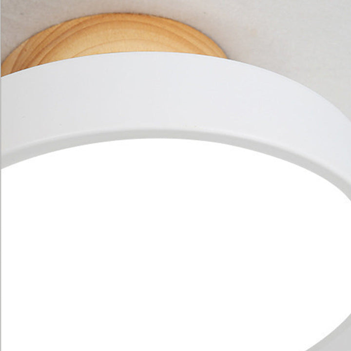 NordAcorn: Lampada da soffitto in legno in stile scandinavo – Moderna lampada a soffitto a LED per corridoio e camera da letto