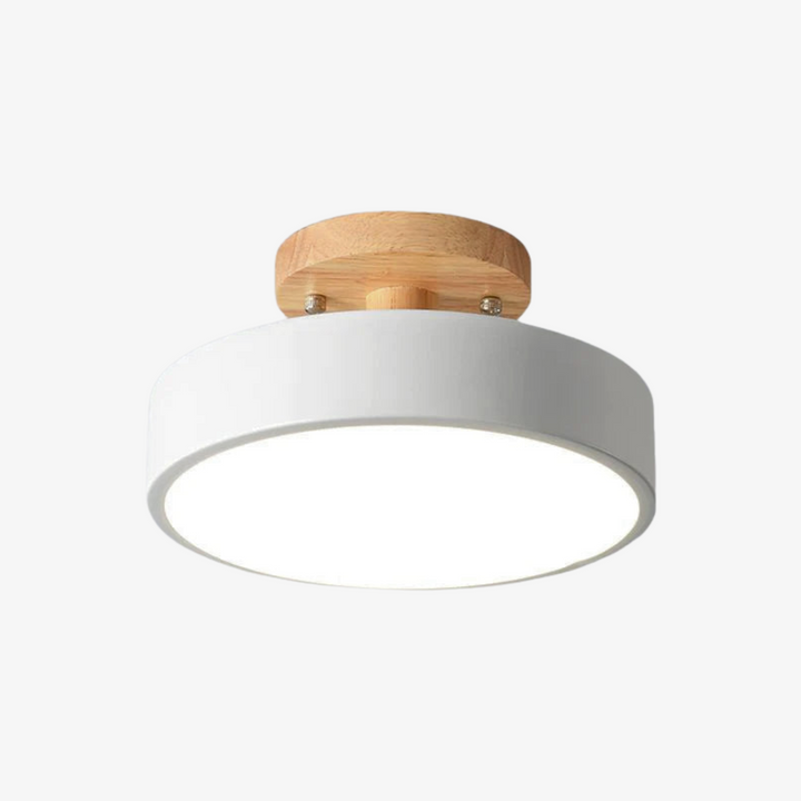 NordAcorn: Lampada da soffitto in legno in stile scandinavo – Moderna lampada a soffitto a LED per corridoio e camera da letto