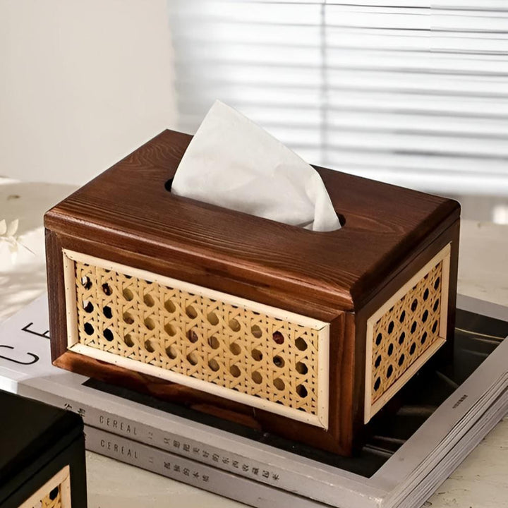 NordAkzent: Scatola per fazzoletti Japandi – moderna, semplice e decorativa per camera da letto e ufficio