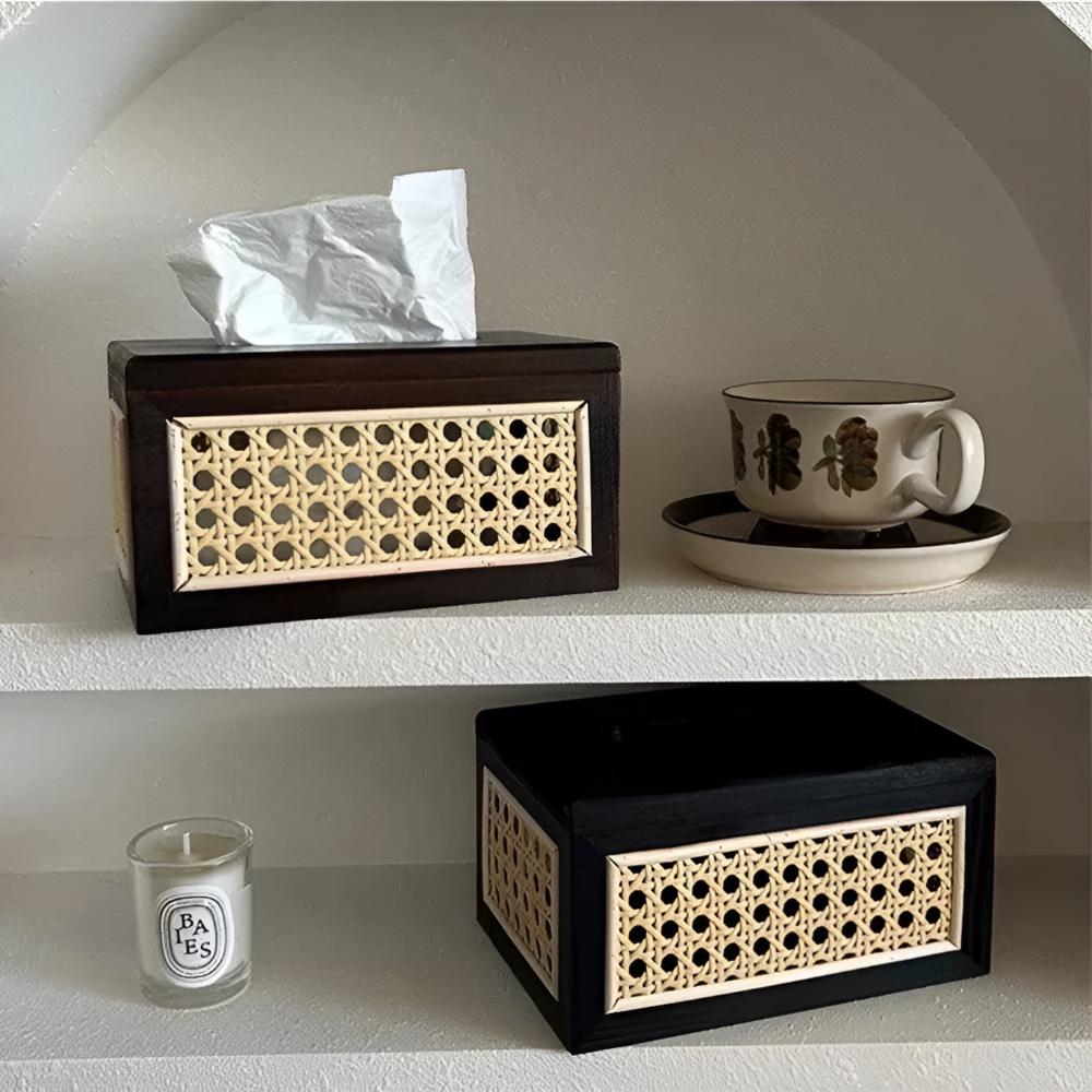 NordAkzent: Scatola per fazzoletti Japandi – moderna, semplice e decorativa per camera da letto e ufficio